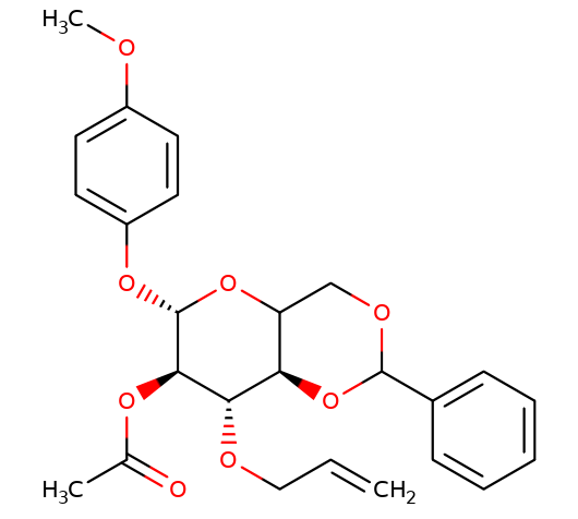 1477956-18-5 , 4-甲氧基苯基-2-O-乙?；?3-O-烯丙基-4,6-O-苯亞甲基-b-D-吡喃葡萄糖苷, CAS:1477956-18-5
