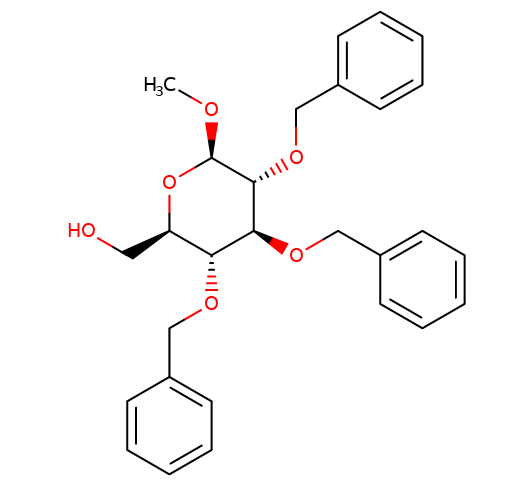 4356-80-3 ,甲基-2,3,4-三-O-芐基-b-D-吡喃葡萄糖苷, CAS:4356-80-3