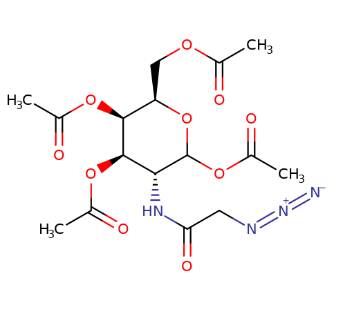 653600-56-7, Ac4GalNAz,疊氮修飾半乳糖, 1,3,4,6-四-氧-乙?；?2-[(疊氮乙酰基)氨基]-2-脫氧-β-D-吡喃半乳糖,Cas:653600-56-7